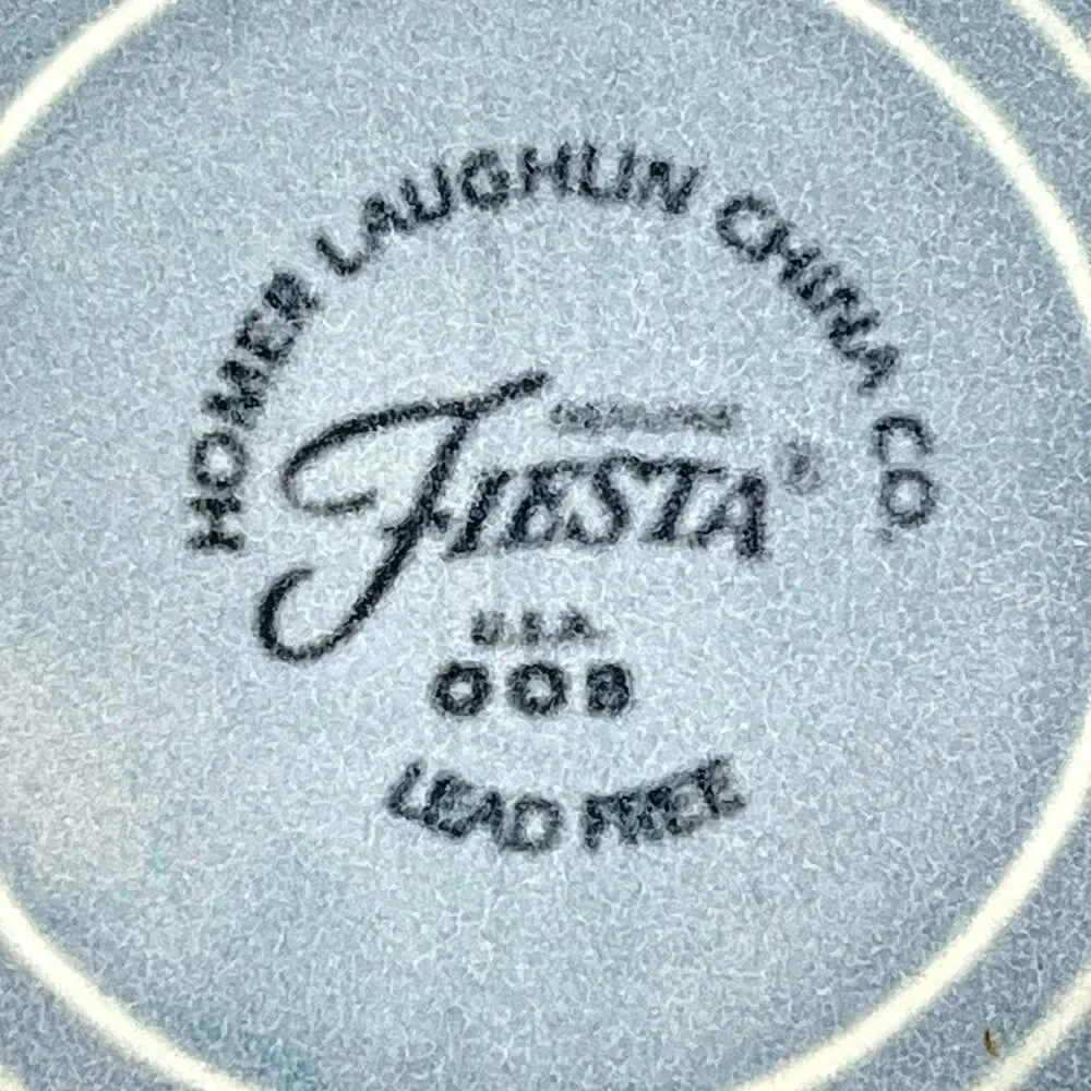 Homer Laughlin Fiesta Periwinkle set of 3 4.5